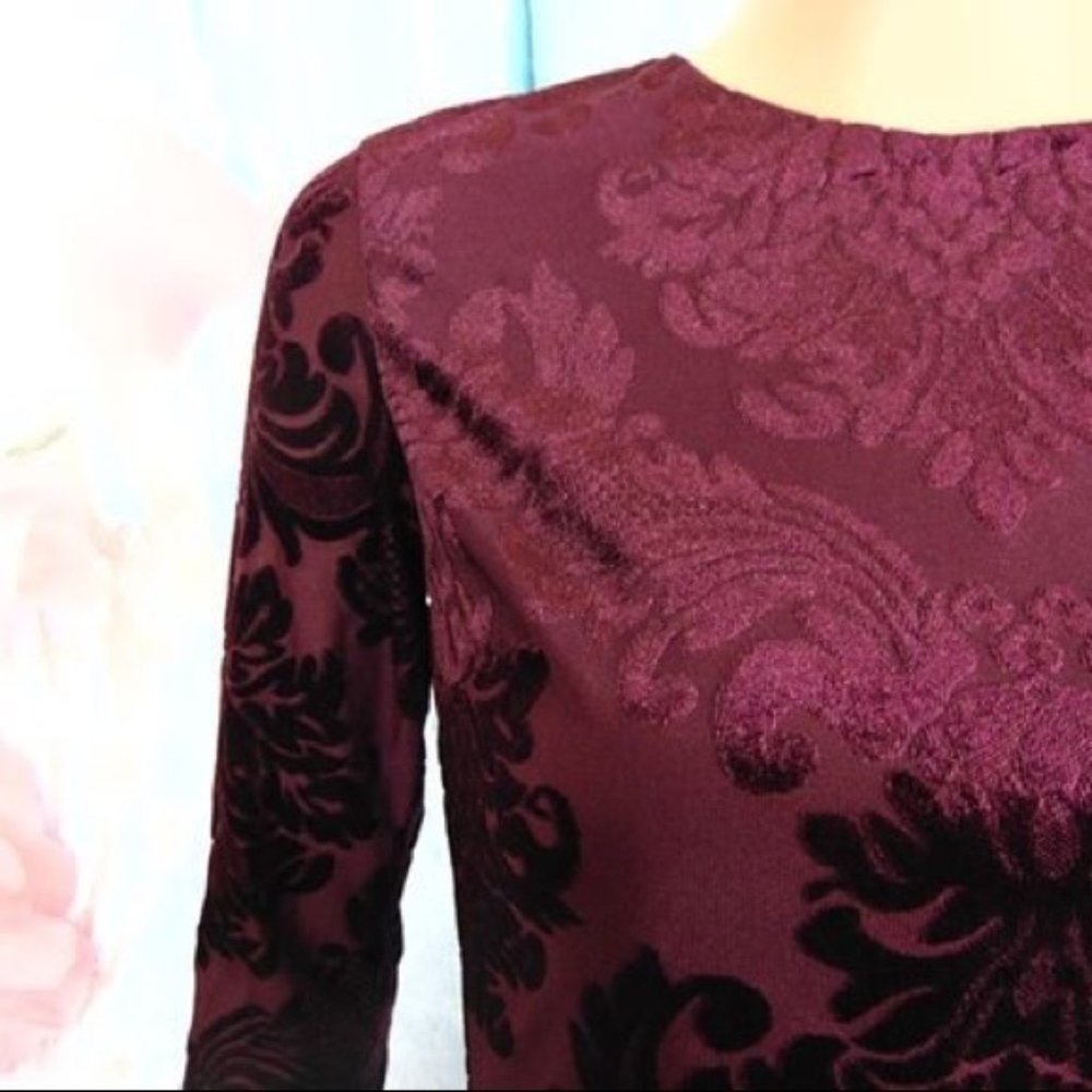 B Darlin Long Sleeves Dress Size 1/2 NWT - Picture 2 of 11